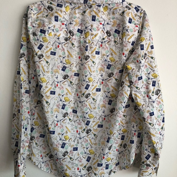 J. Crew French Print Popover - Picture 5 of 7